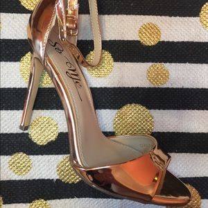 Rose gold heels